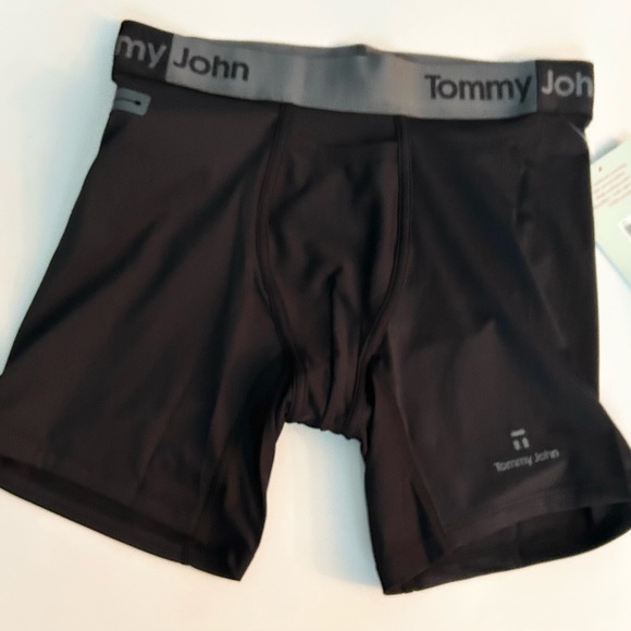 Tommy John Second Skin Boxer Briefs Medium 360 Sport Black - Picture 1 of 5